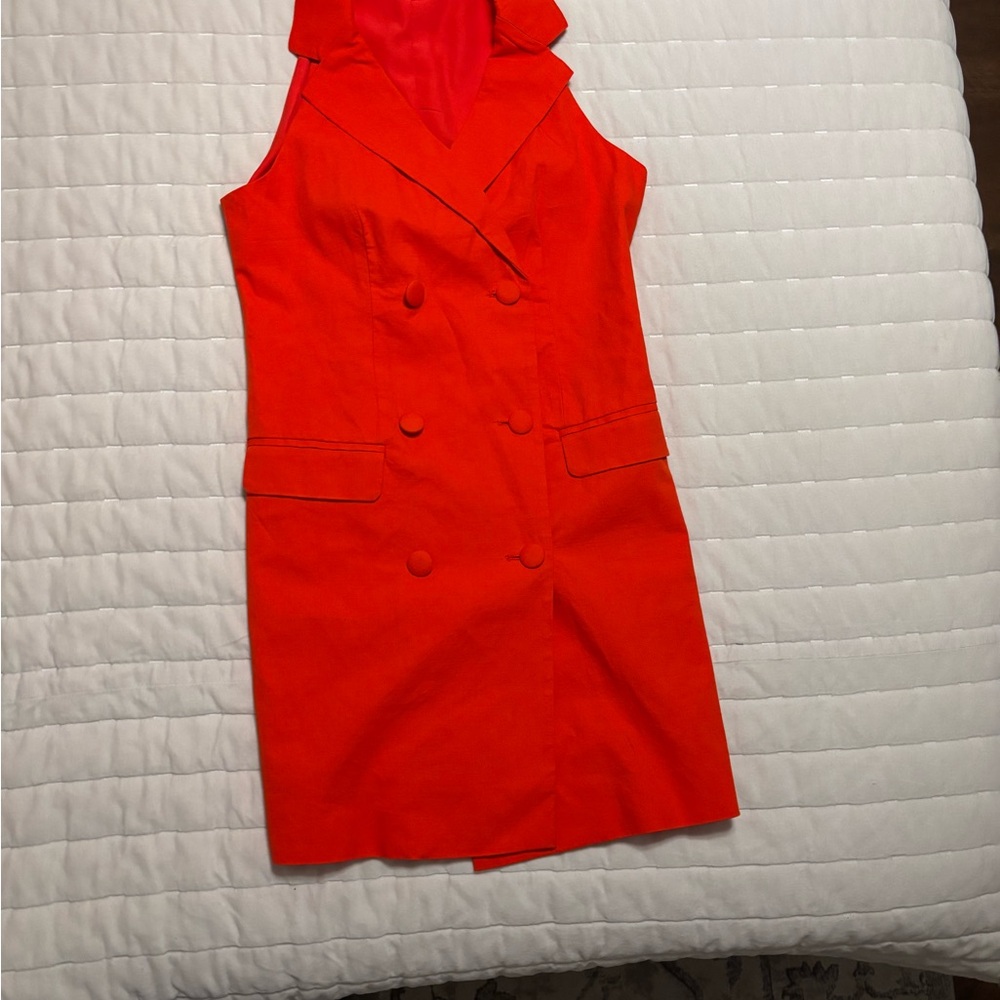 Target Red Double-Breasted Mini Dress
